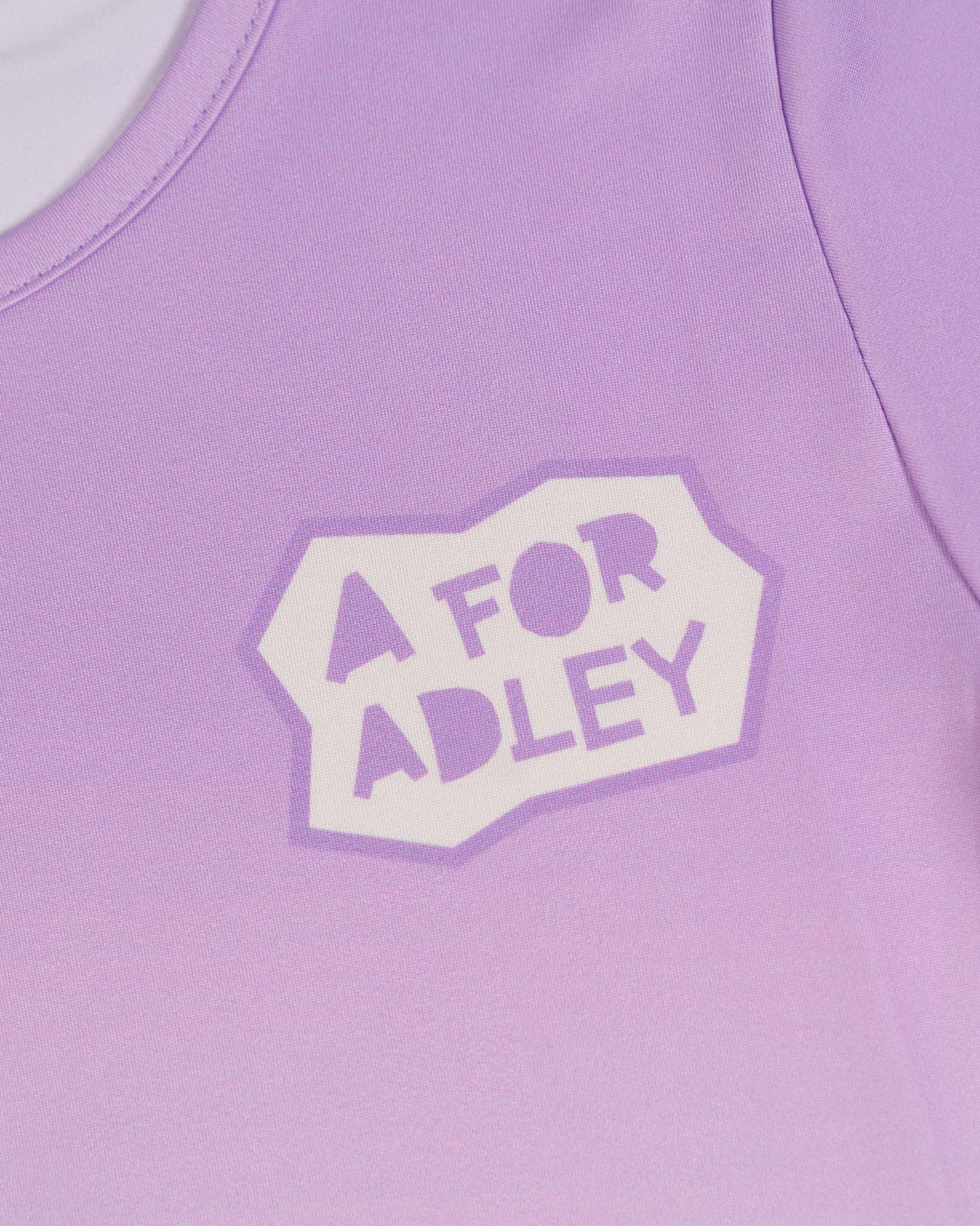 A for Adley Purple Gradient Cutout Tee - Image 3